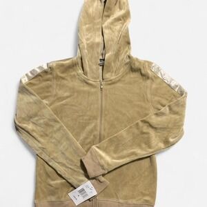 Vintage Y2K Eyeshadow Deadstock Velour Zip Up - Size S